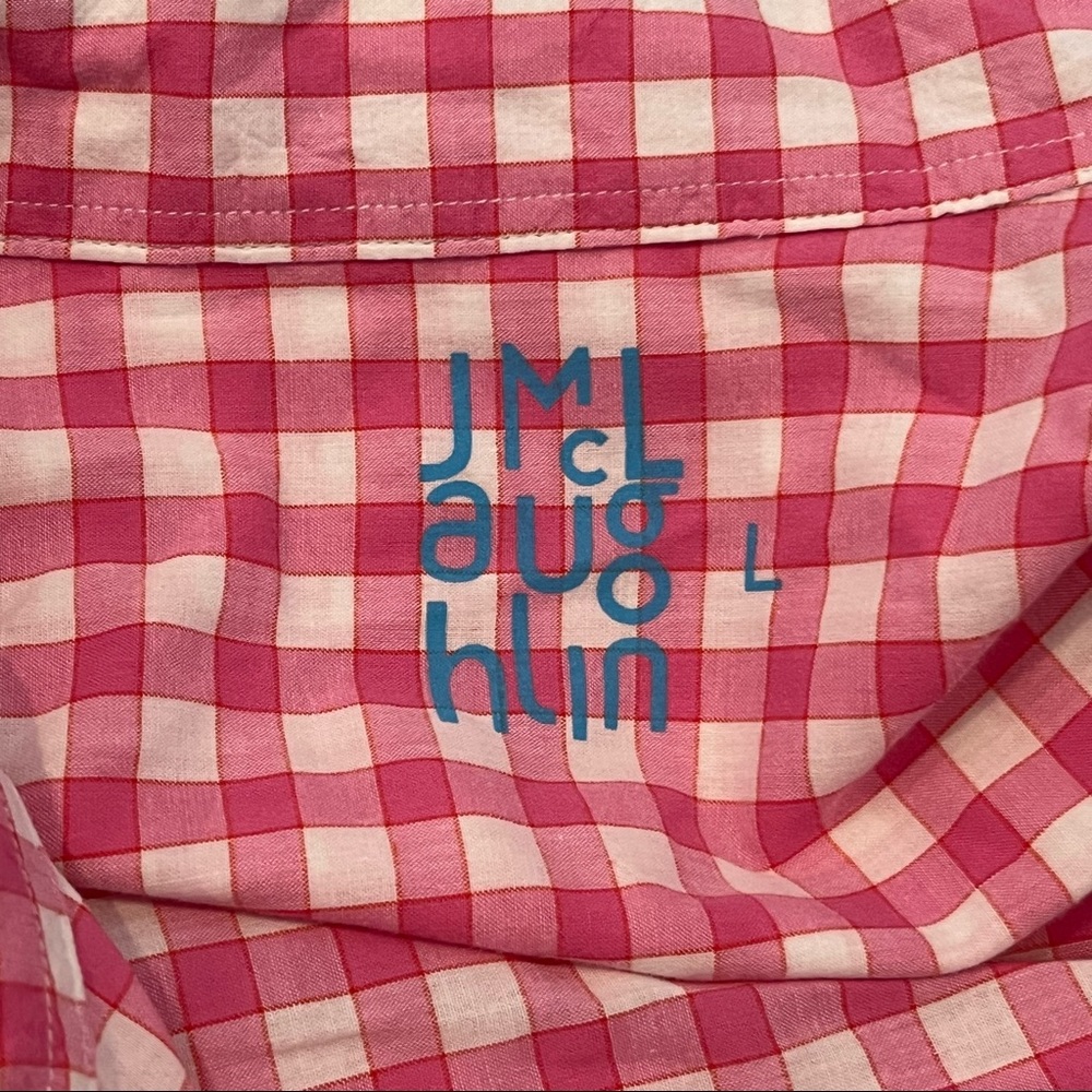 J.Mclaughlin Pink Gingham Button Down - image 3